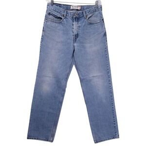Levi's 550 Mens Relaxed Fit Light Wash Denim Jeans W33 L32‎ Straight Distressed